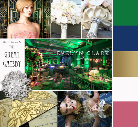 Great Gatsby wedding inspiration | Evelyn Clark Weddings